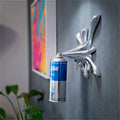 Chrome Blue  Graffiti Tomato Soup Splash Can Sculpture