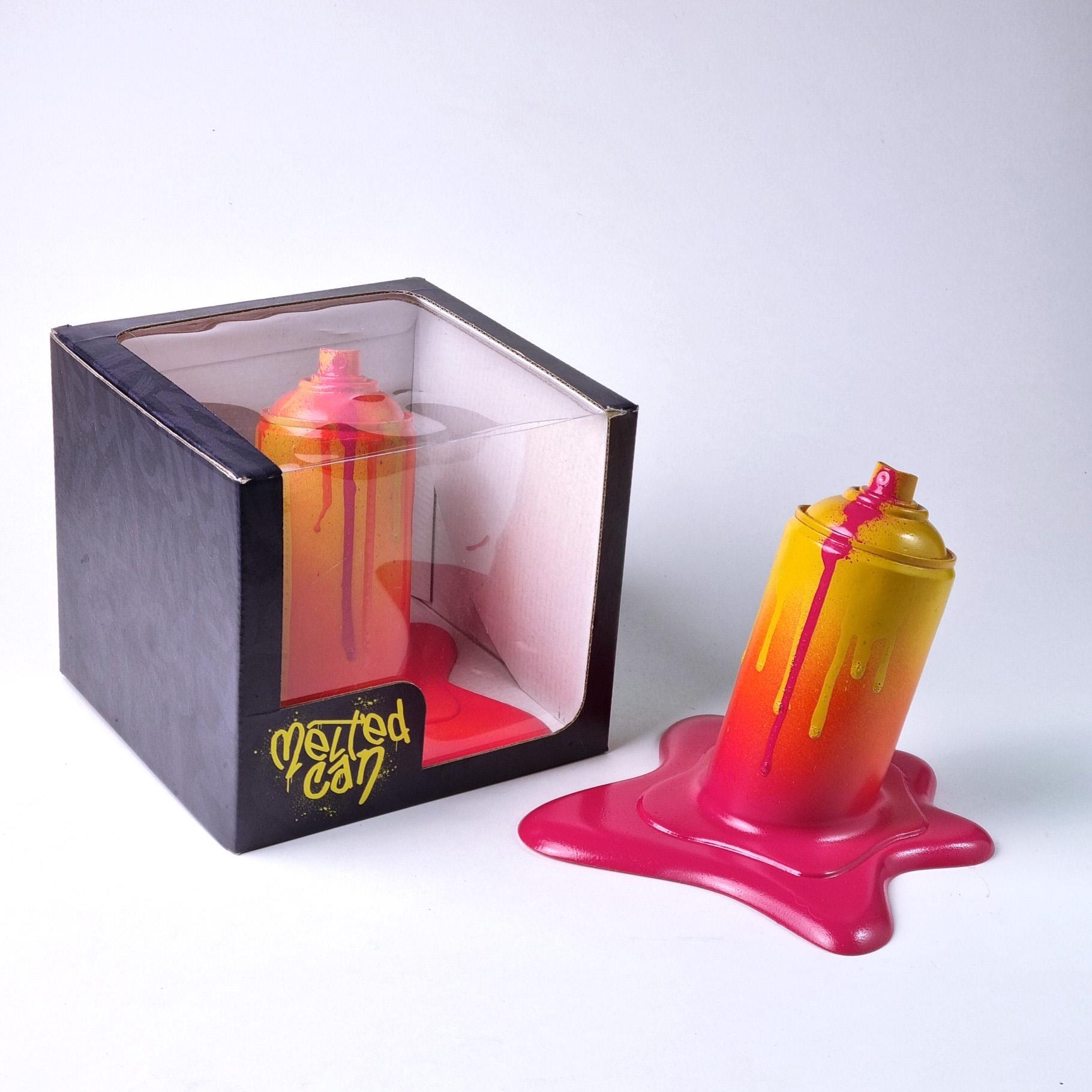Melted Spray Can Yellow Pink